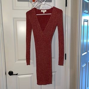 Red sparkly dress